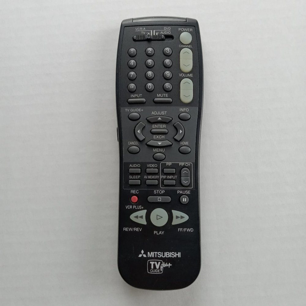 Mitsubishi Remote Control RC 9307/MI 290P080-B10 TV Guide Plus VCR DVD